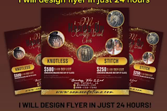 do beauty salon, nail, hair extension ,spa or fashion flyer