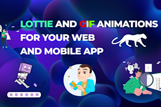 create lottie and GIF animations for your web and mobile app