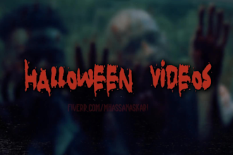 make custom halloween video party invitation or wish video