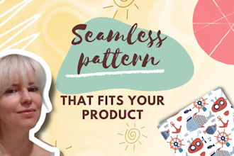 draw hand drawn seamless patterns for fabric, textile and surface design
