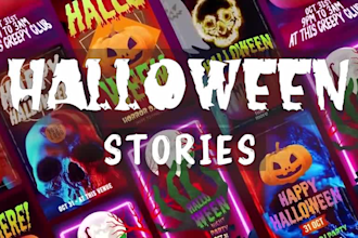 create halloween stories in 5 hours
