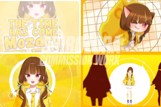 make ads promotion video for debut vtuber