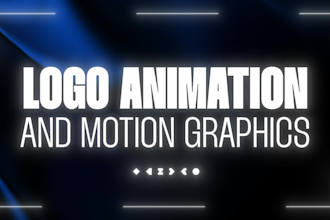 create modern 2d logo animation for ai, saas and tech