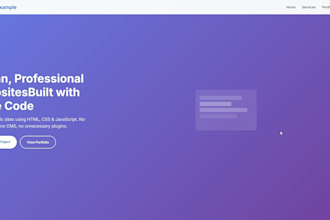 create a custom website tailored to your needs
