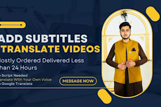 add subtitles, captions, srt, and translate videos language
