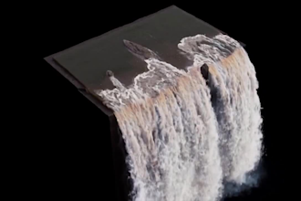 do realistic 3d water simulation, 3d water animation fx, fluid, flip houdini