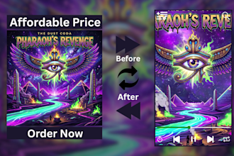 custom animate album cover art for spotify canvas videos