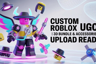 design custom roblox ugc face models for games and wearables