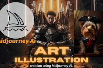 create art or illustration with midjourney ai