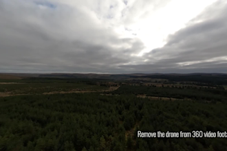 remove the drone from your 360 videos