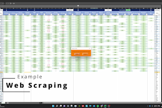 do web scraping to excel using vba