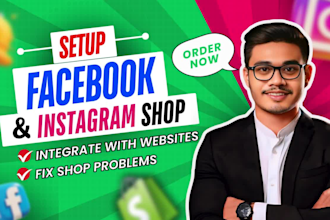 create or fix instagram shop and facebook business shop pages