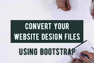 do sketch to HTML, figma to HTML, invision, zeplin to HTML with bootstrap