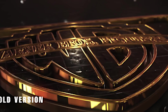 create 3d animation metal logo reveal