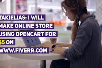 make online store using opencart