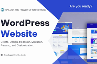 create, design, redesign, transfer, clone, revamp, or build wordpress website