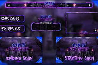 create unique animated twitch overlay and kick emotes