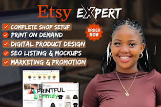 etsy shop setup or etsy digital products, etsy SEO etsy listing, print on demand