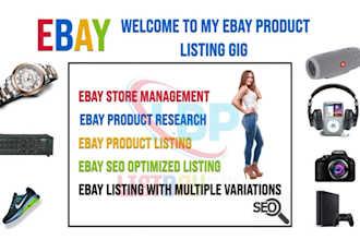 ebay listing, ebay product listing, ebay SEO, ebay lister
