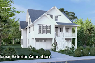 create stunning architectural 3d animation video walkthrough