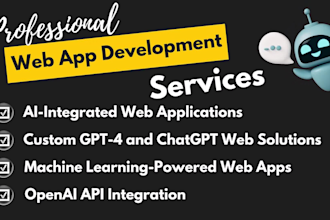 create web app using openai or gpt4 or machine learning