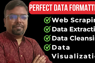 do expert data scraping, formatting and transformation