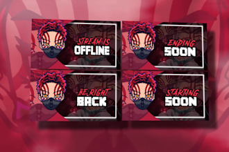create best twitch overlay stream package and logo
