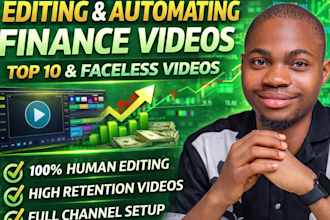 automate and edit finance videos, top 10 and faceless videos