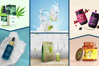 make product packaging box and cosmetic label designs professionally