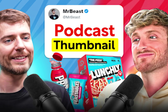 create youtube podcast thumbnail