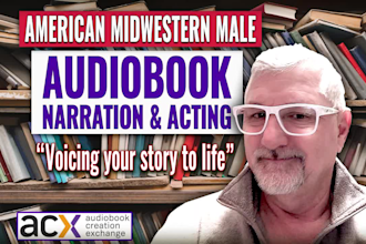 voice audiobooks with a real non ai american male voice acx