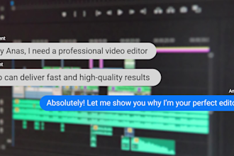 edit video ads for youtube social media and TV