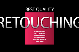 do skin retouching, removing wrinkles, fixing lines of body