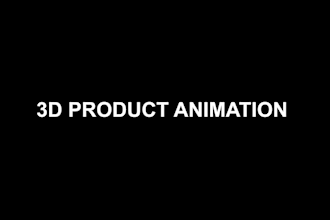 create cinematic 3d product animation and realistic product commercial ads