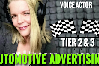 do an american female voice over for automotive advertising