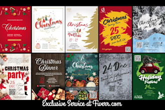 do professional flyer, poster, invitation, announcement
