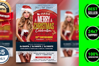 design an attractive festival, event, holiday, party, promotional flyer design