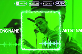 make audio spectrum music visualizer or audio visualizer