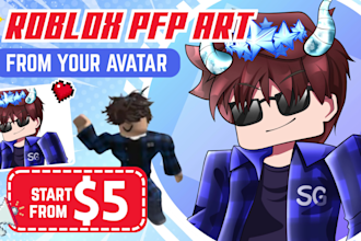 draw your roblox avatar character as profile picture pfp