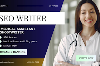 write your medical, health, and fitness ebook writer, ghostwriting 10,000 words