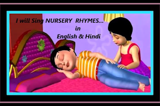 sing nursery rhymes in english, hindi on your music, lyrics