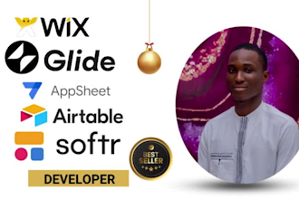 develop wix studio, appsheet, glide app, airtable, softr professionally