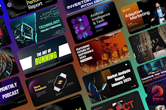 design amazing powerpoint presentations and pitch decks
