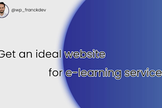 create a online courses or elearning website for teachers or trainers