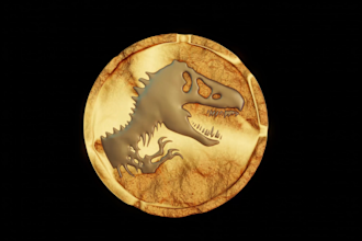 create a 3d crypto coin with your logo for nft art