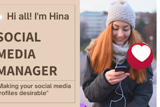 be trusted social media manager and content creator