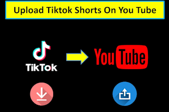 upload your tiktok shorts videos on your youtube channel
