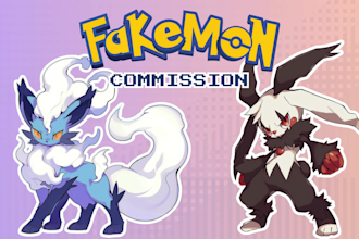 draw custom fakemon or pokemon for you