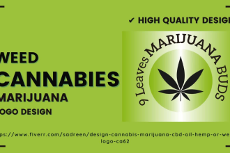 design cannabis, marijuana, cbd oil, hemp, or weed logo