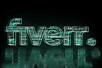 make cyberpunk glitch logo intro